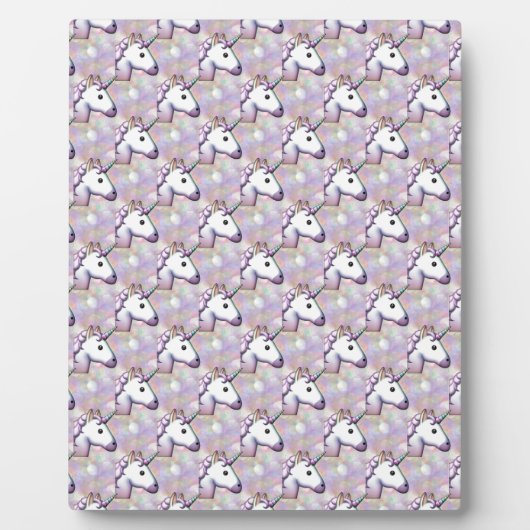 Plaque Photo hologramme licorne émoji (Devant)