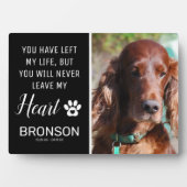 Plaque Photo Hommage à l'animal de compagnie | Souvenir de chie (Devant)