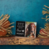 Plaque Photo Hommage à l'animal de compagnie | Souvenir de chie (Côté)