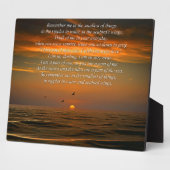 Plaque Photo Hommage commémoratif Mer Océan (Côté)