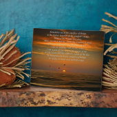 Plaque Photo Hommage commémoratif Mer Océan (Côté)