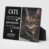 Plaque Photo Hommage des Amoureux de les chats | Memorial Keeps (Côté)