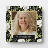 Plaque Photo Hommage élégant en mémoire Photo (Devant)