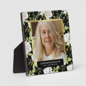Plaque Photo Hommage élégant en souvenir Photo (Recto)