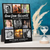 Plaque Photo Hommage Famille Photo Collage Memorial (Côté)