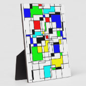 Plaque Photo Hommage Random Carré À Mondrian (Côté)