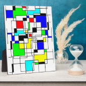 Plaque Photo Hommage Random Carré À Mondrian (Côté)