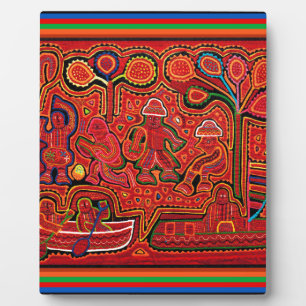 Plaque Photo Hommes indiens cunas à Cayucos