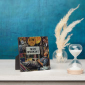 Plaque Photo Hommes qui travaillent (Insitu)