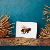 Plaque Photo Honey Bee Flying (Côté)