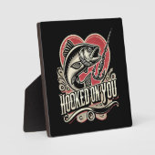 Plaque Photo Hooked On You - Saint Valentin Pêche (Recto)