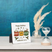 Plaque Photo Hope joy peace and cocoa (Insitu)