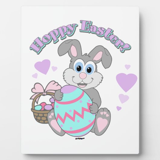 Plaque Photo Hoppy Easter ! Bunny Easter (Devant)