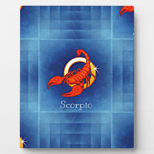 Plaque Photo horoscope de scorpio (Devant)