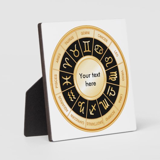 Plaque Photo Horoscope Mandala (Recto)