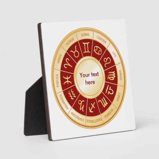 Plaque Photo Horoscope Mandala (Recto)