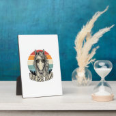 Plaque Photo Horse Dad Vintage Sunset Engraving Vector Design_1 (Côté)