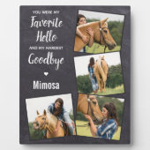 Plaque Photo Horse Memorial 4 Photo Collage (Devant)