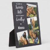 Plaque Photo Horse Memorial 4 Photo Collage (Côté)