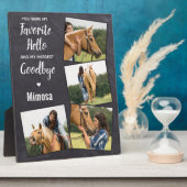 Plaque Photo Horse Memorial 4 Photo Collage (Côté)