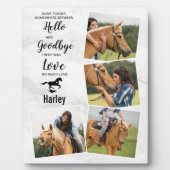 Plaque Photo Horse Memorial Keepsaké Photo Collage (Devant)