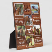 Plaque Photo Horse Memorial Unique Photo Collage (Côté)