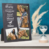 Plaque Photo Horse Photo Rustique Ardoise Keepsaké Memorial (Côté)