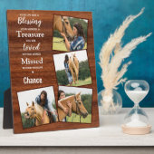 Plaque Photo Horse Photo Rustique Wood Keepsaké Memorial (Côté)