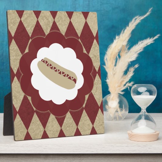 Plaque Photo hot dog diamonds (Côté)