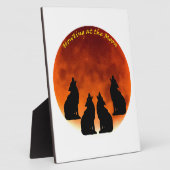 Plaque Photo Howling at the Moon (Côté)