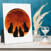 Plaque Photo Howling at the Moon (Côté)