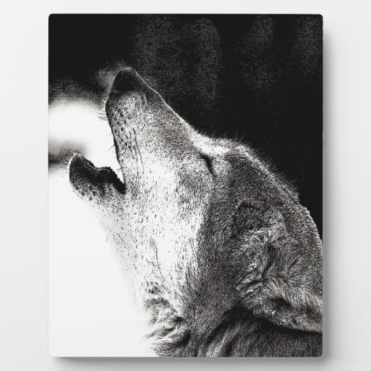 Plaque Photo Howling Wolf (Devant)