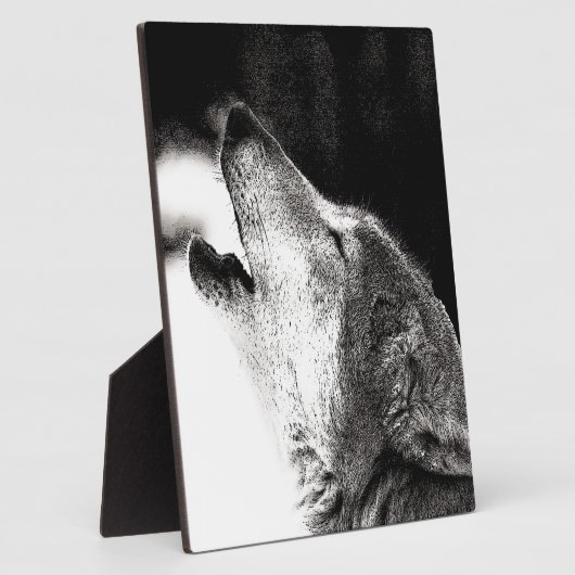 Plaque Photo Howling Wolf (Côté)