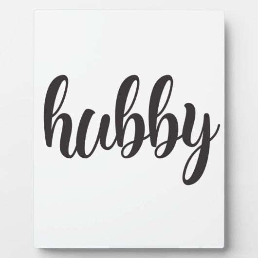 Plaque Photo Hubby (Devant)