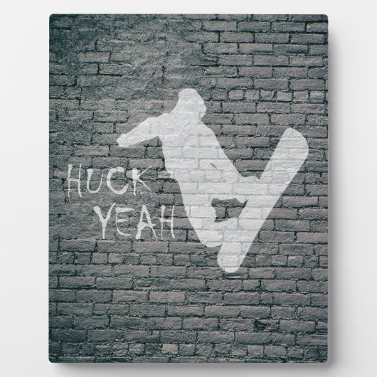 Plaque Photo Huck Yeah (Snowboarding) (Devant)