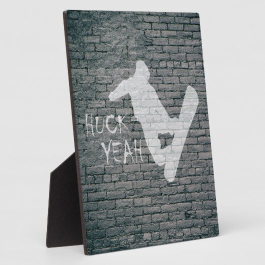 Plaque Photo Huck Yeah (Snowboarding) (Côté)