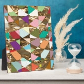 Plaque Photo Huile d'or couleur Abstraite (Côté)