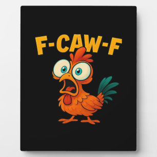 Plaque Photo Humour Corbeau drôle F-Caw-F Gothique