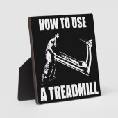 Plaque Photo Humour d'entraînement - Comment utiliser un tapis  (Recto)