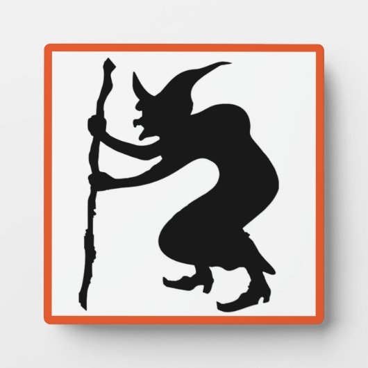 PLAQUE PHOTO HUNCHBACK HALLOWEEN WITCH (Devant)