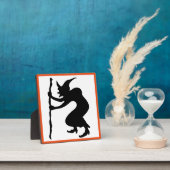 PLAQUE PHOTO HUNCHBACK HALLOWEEN WITCH (Insitu)