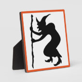 PLAQUE PHOTO HUNCHBACK HALLOWEEN WITCH (Recto)