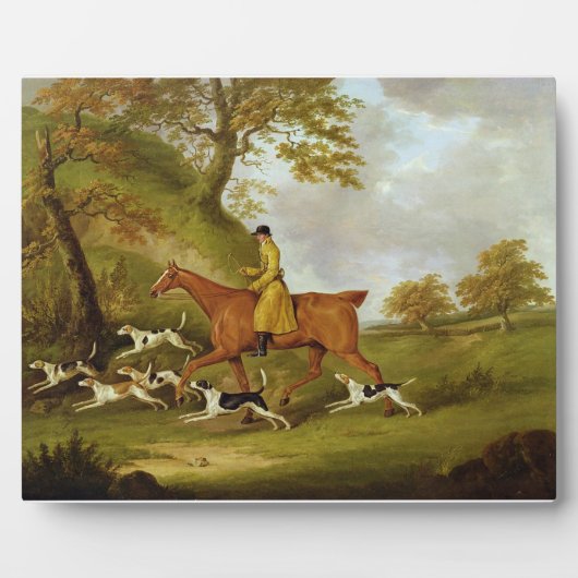 Plaque Photo Huntsman et Hounds, 1809 (huile sur toile) (Devant)