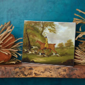 Plaque Photo Huntsman et Hounds, 1809 (huile sur toile) (Côté)
