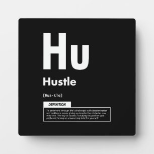 Plaque Photo Hustle - Élément De Succès - Motivationnel