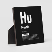 Plaque Photo Hustle - Élément De Succès - Motivationnel (Recto)