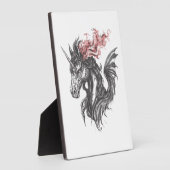 Plaque Photo Hybride de Licorne et de Dragon de Feu (1) (Côté)