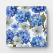 Plaque Photo Hydrangea et fleur de cerisiers (Devant)