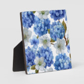 Plaque Photo Hydrangea et fleur de cerisiers (Recto)