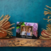 Plaque Photo Hydrangea garden, rose, bleu, purple floral (Côté)